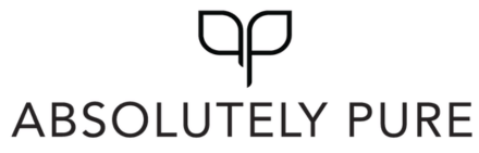 Absolutely Pure black logo on a white background