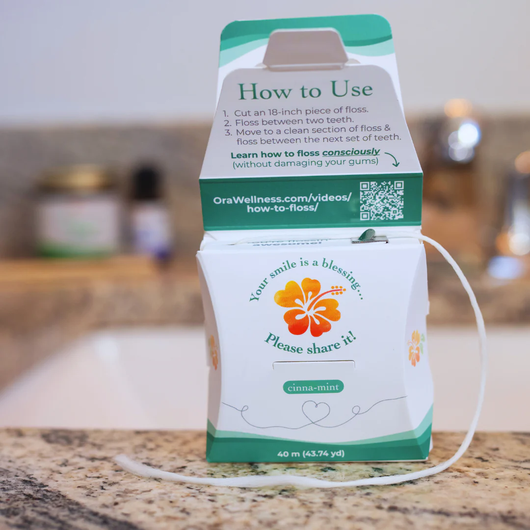 Close-up of the fluffy Fantastic Floss, showing the Hydroxyapatite-infused, PTFE/PFAS-Free filament.